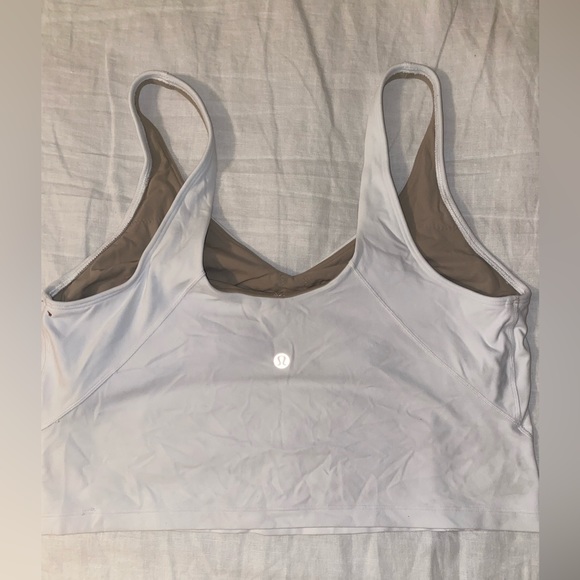 White lululemon cropped tank - Picture 2 of 2